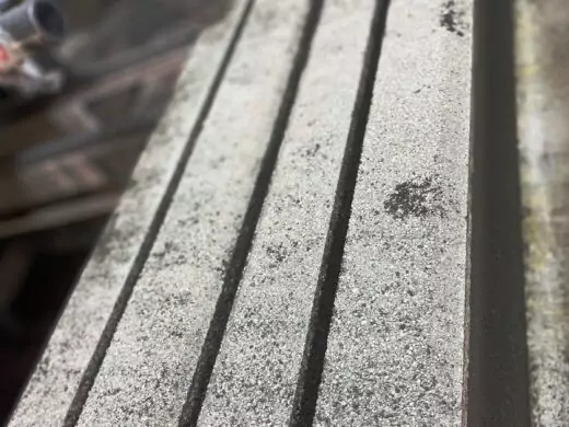 Бордюр садовый 1000х200х80 №3 "Серо-белый", фактура гладкий, гранитная, мрамор-2