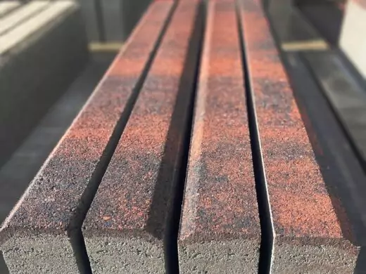 Бордюр садовый 1000х200х80 №20 "Кармен", фактура гладкий, гранитная, мрамор-2